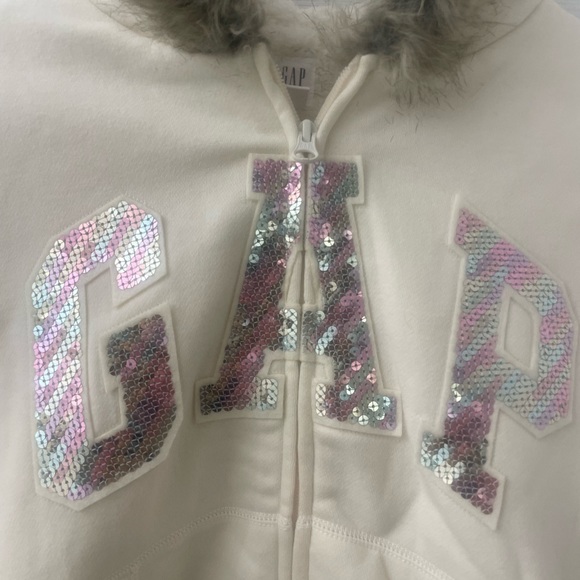Gap hoodie jacket with rainbow sequins - Picture 5 of 5